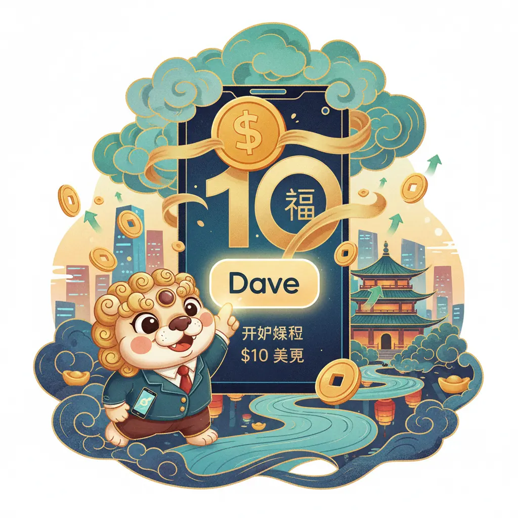 10 sign up bonus - Dave